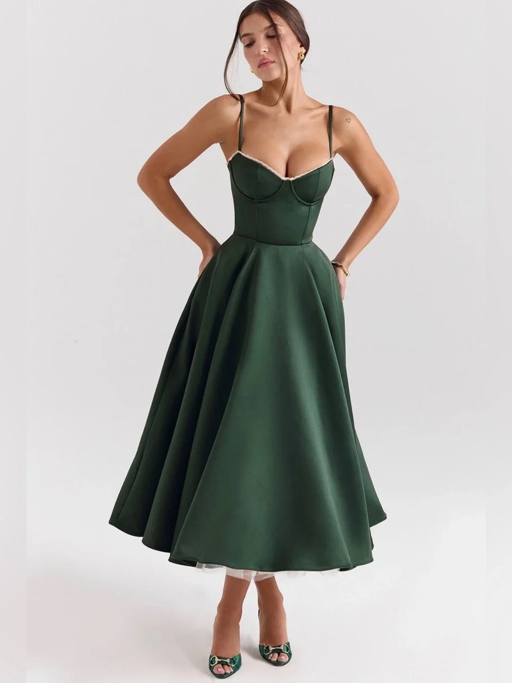 House of CB Forest Green Mademoiselle NWOT - Picture 1 of 4